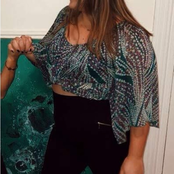 Plus Size Mesh Shirt Green - Picture 5 of 6